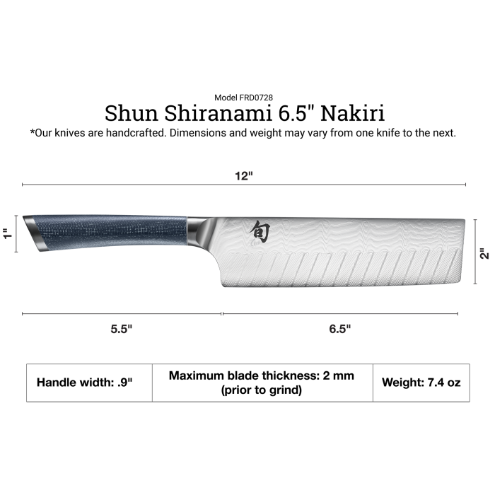 Load image into Gallery viewer, Shun Shiranami 6.5" Nakiri
