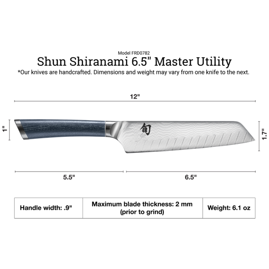 Shun Shiranami 6.5" Master Utility Knife