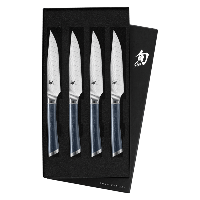 Load image into Gallery viewer, Shun Shiranami 4-Piece Steak Set
