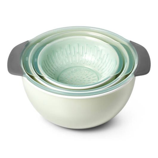 Load image into Gallery viewer, 9 Piece Nesting Bowls &amp; Colanders Set
