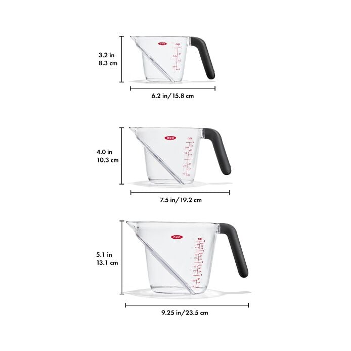 Load image into Gallery viewer, OXO 3 Piece Angled Measuring Cup Set
