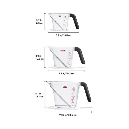 OXO 3 Piece Angled Measuring Cup Set