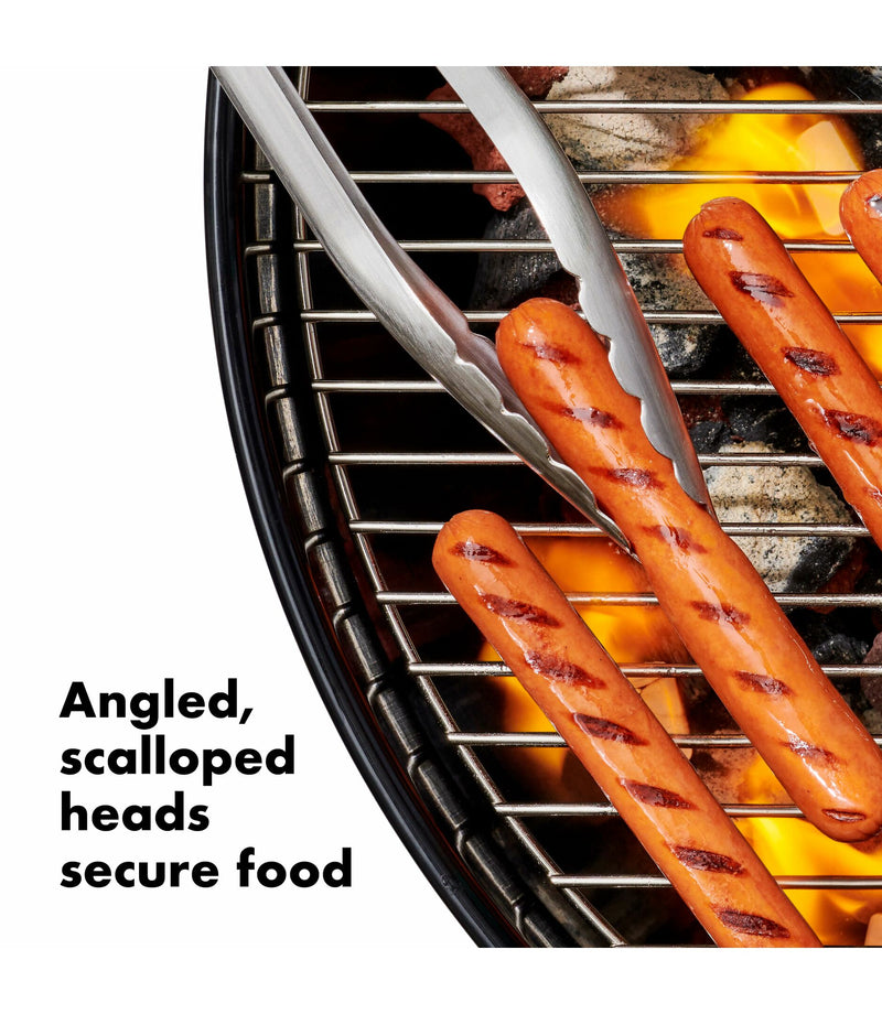 Load image into Gallery viewer, OXO Grilling Tongs with Built-In Bottle Opener
