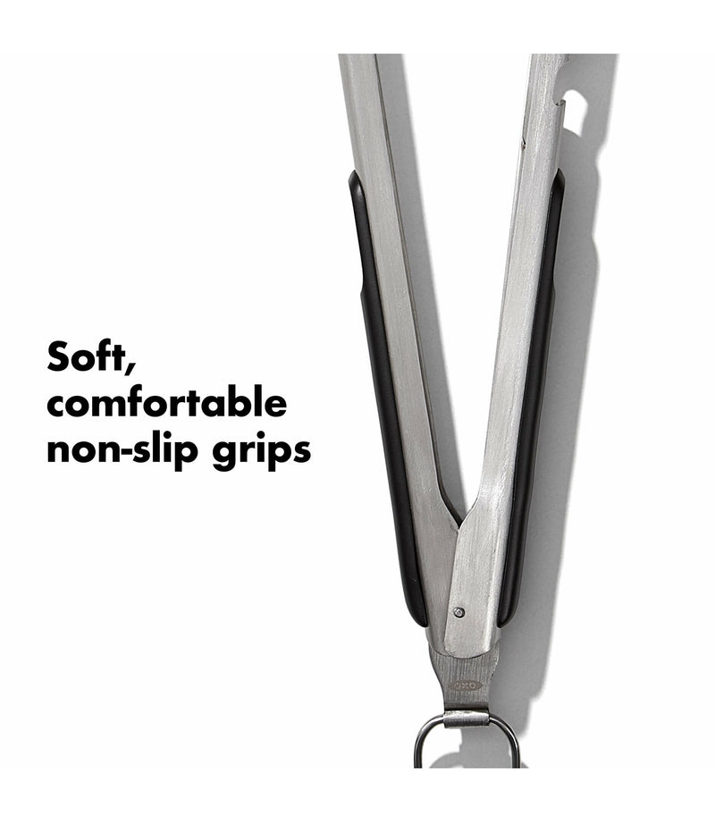 Load image into Gallery viewer, OXO Grilling Tongs with Built-In Bottle Opener
