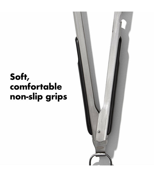 OXO Grilling Tongs with Built-In Bottle Opener