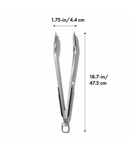 OXO Grilling Tongs with Built-In Bottle Opener