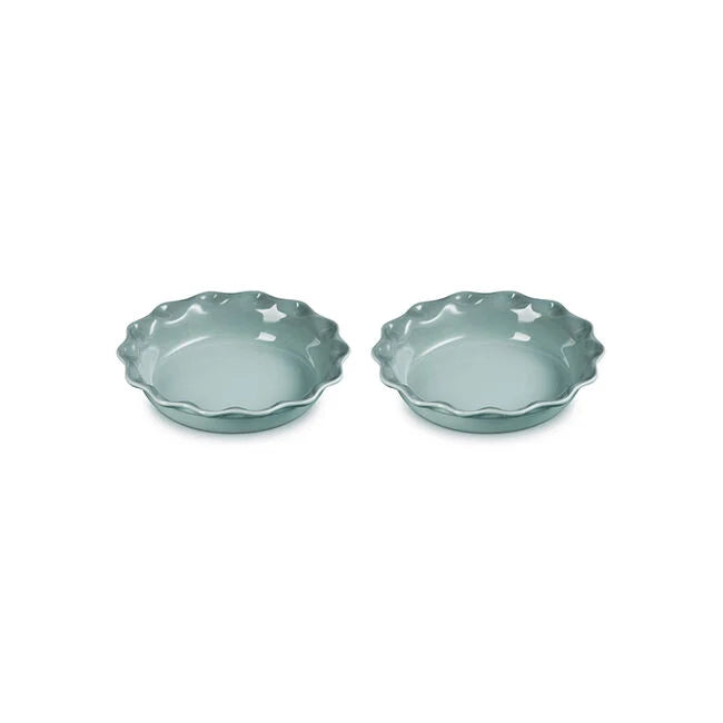 Le Creuset Heritage Fluted Pie Dish 2-Piece Set