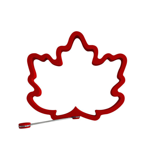 Fox Run Silicone Egg Ring Maple Leaf