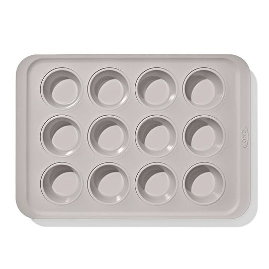 OXO Non-Stick Pro Ceramic Coated Metal Bakeware 12 Cup Muffin Pan