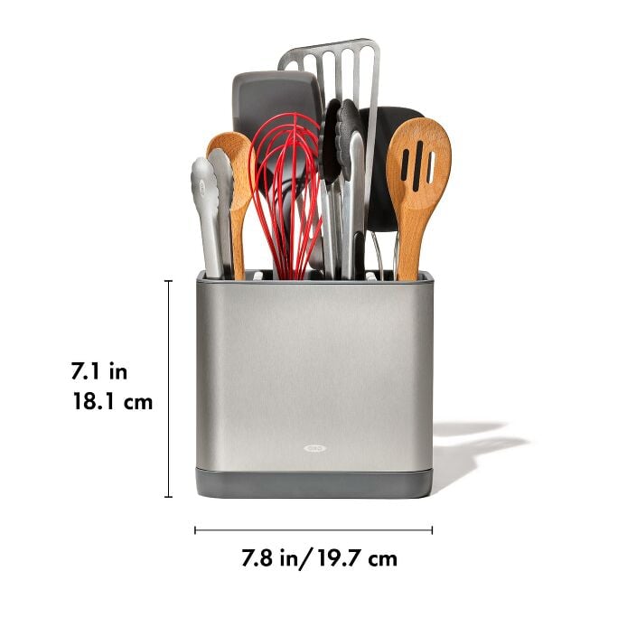 Load image into Gallery viewer, OXO Adjustable Stainless Steel Utensil Holder - Large
