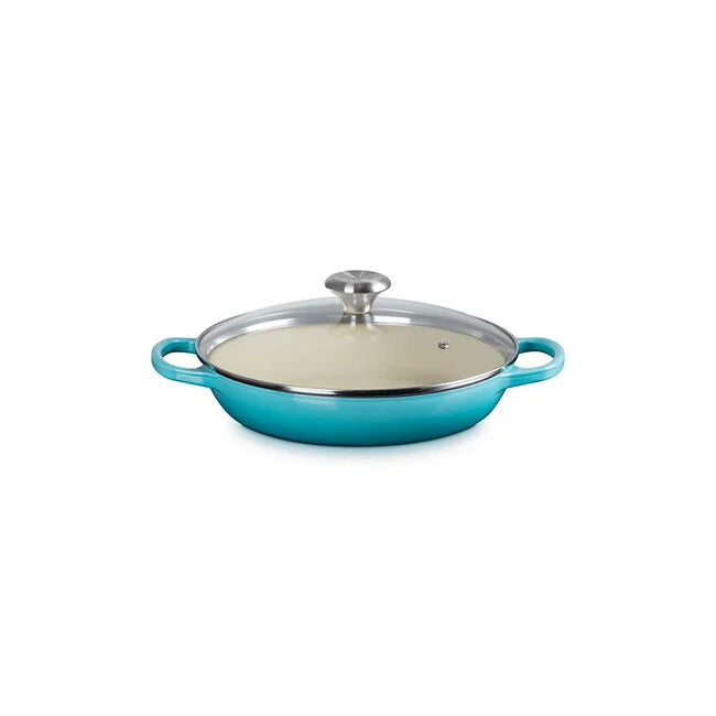 Le Creuset Signature Round Braiser with Glass Lid 2 1/4 qt.