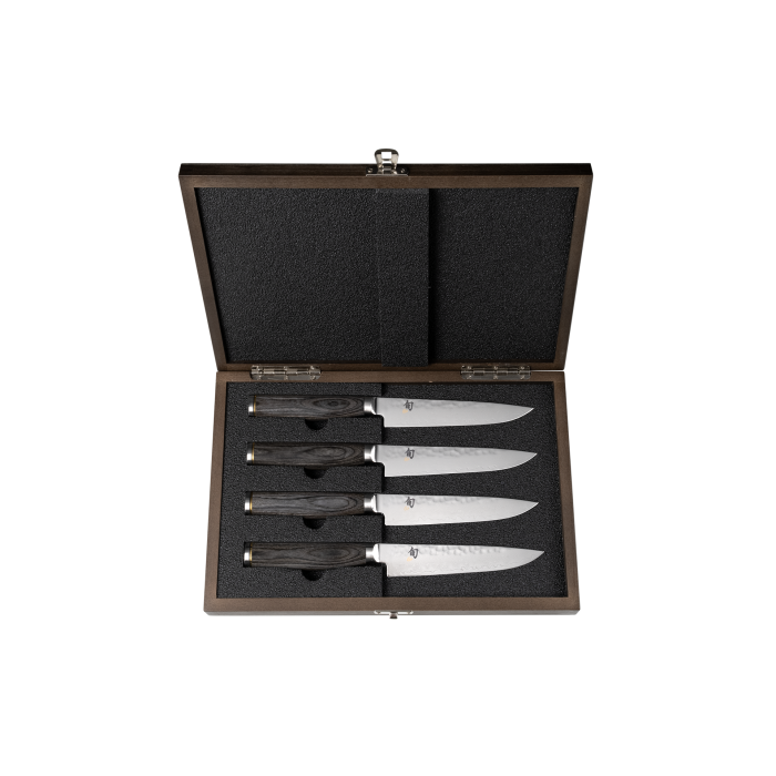 Load image into Gallery viewer, Shun Premier Grey 4-Piece Steak Knife Set
