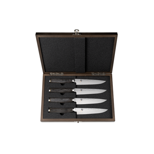 4-Piece Steak Knife Set with Case