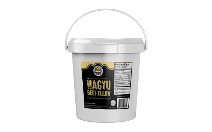 Premium Rendered Wagyu Beef Tallow Tub 1.5lb