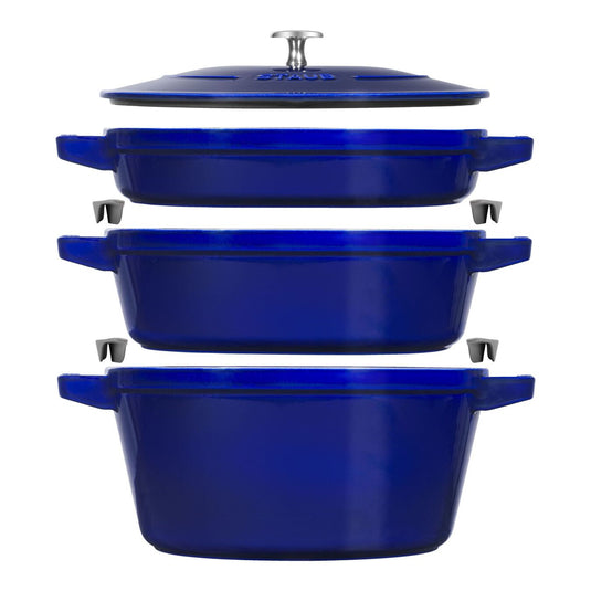 Staub 4 Piece Cast Iron Stackable Set