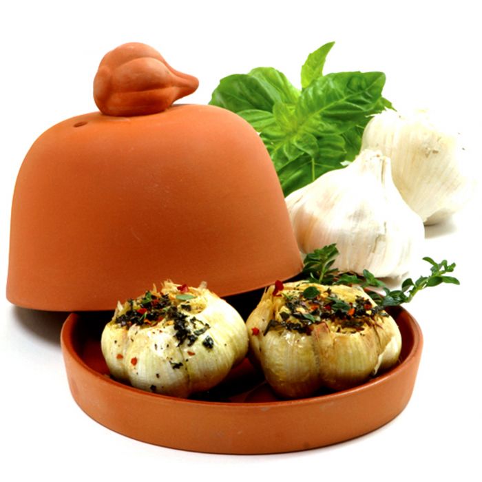 Load image into Gallery viewer, Norpro Large Terra Cotta Garlic Baker
