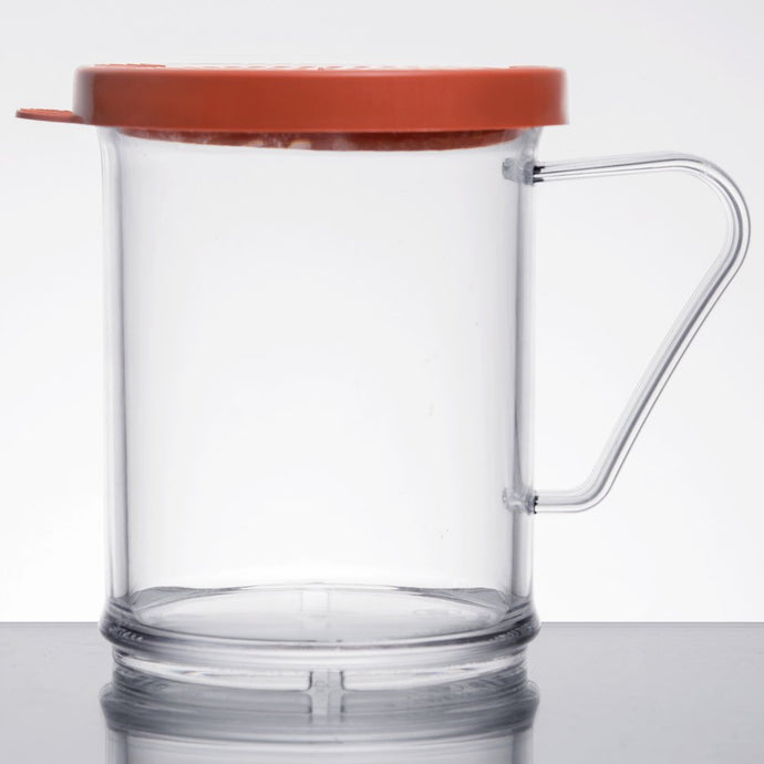 Cambro 10 oz. Polycarbonate Shaker w/ Rose Lid