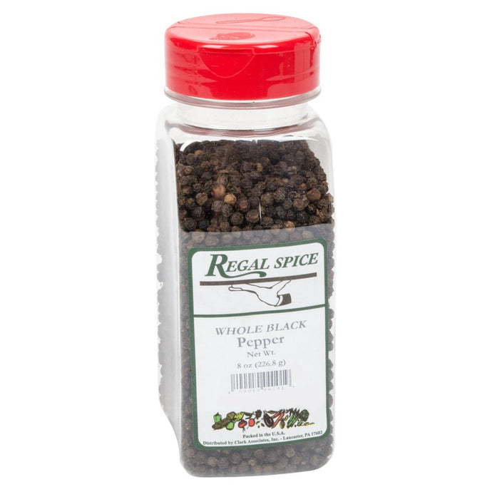 Regal Spice Whole Black Peppercorn – 8 oz.