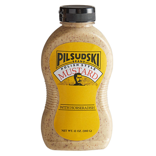 Pilsudski Polish Style Horseradish Mustard Squeeze Bottle 12 oz.