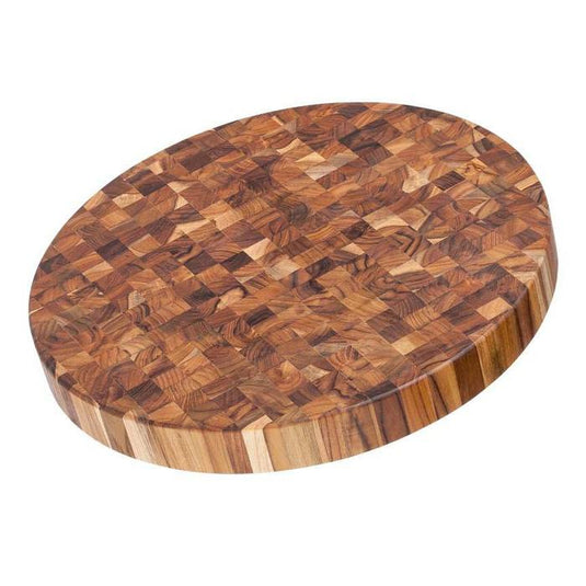 Teakhaus The Essential Collection Cutting and Serving Board, Round, Small