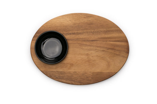 Ironwood: Bread Board With Dipping Bowl