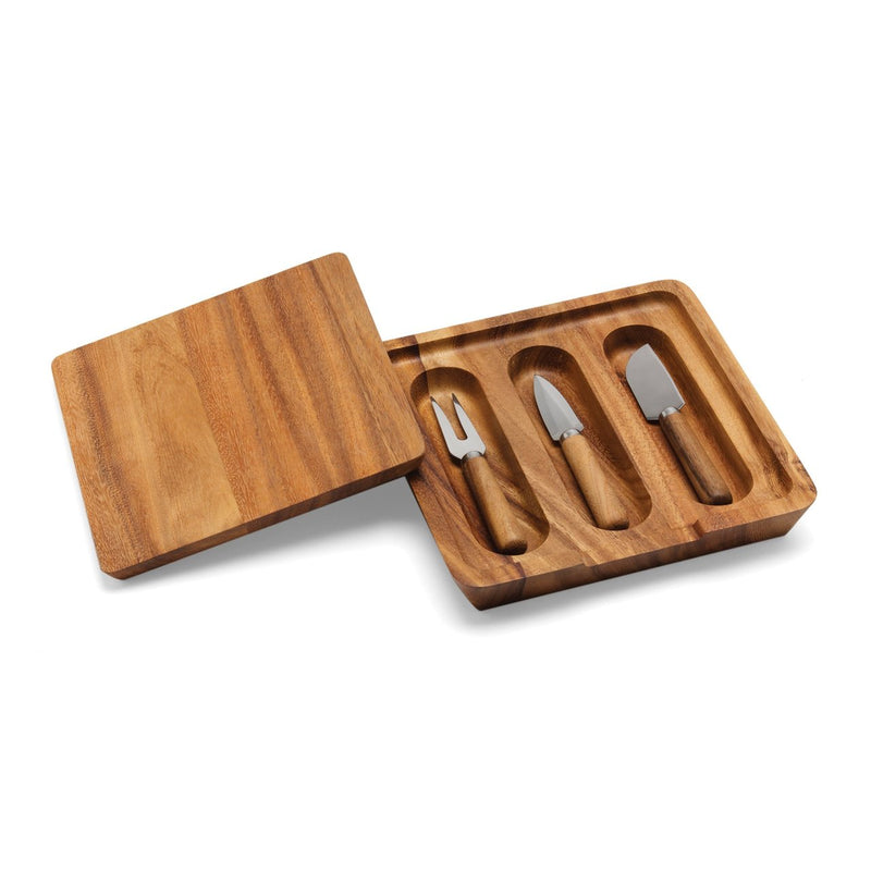 Load image into Gallery viewer, Ironwood Gourmet Cheese Board and Knife Set
