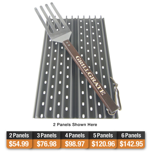 GrillGrate – 4 Panel Surface Set of 17.375" Grates