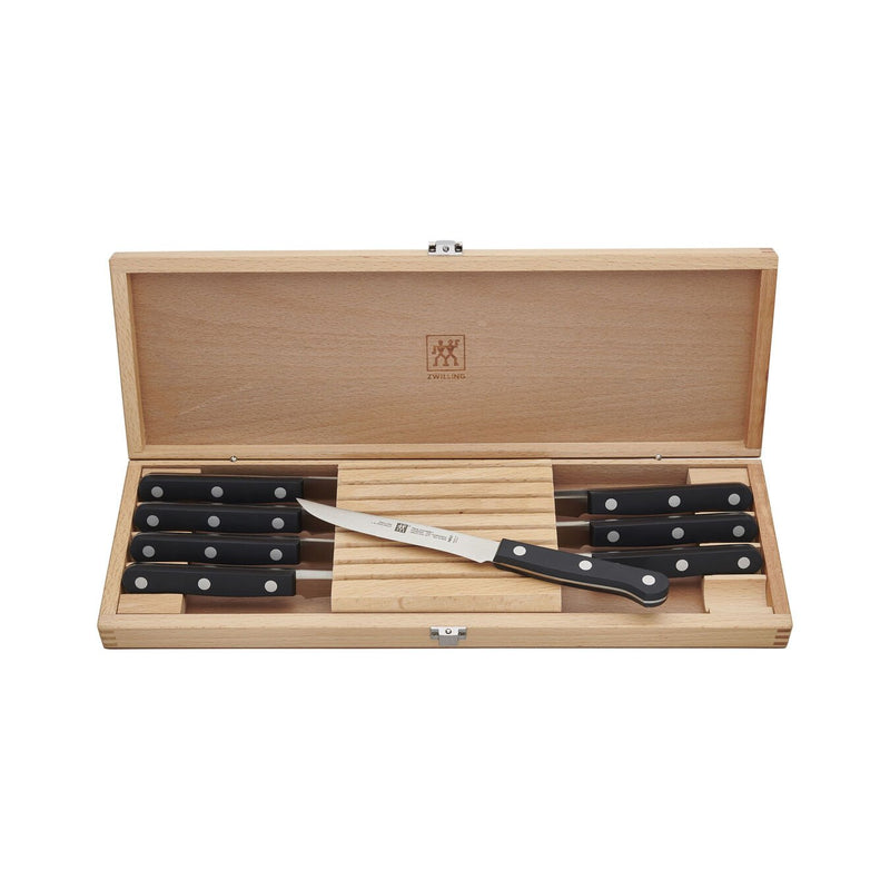 Load image into Gallery viewer, Zwilling Twin Gourmet 8-Piece Steak Knife Set w/ Wood Case

