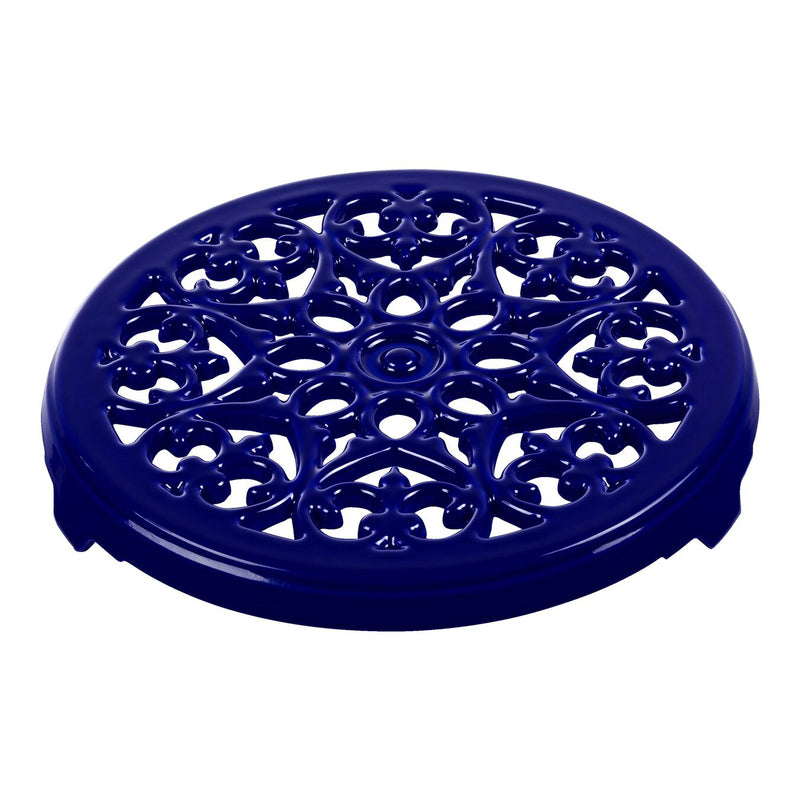 Load image into Gallery viewer, Staub 9&quot; Cast Iron Lilly Trivet
