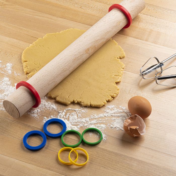 Load image into Gallery viewer, Mrs. Anderson&#39;s Baking Silicone Rolling Pin Rings 8pc Set
