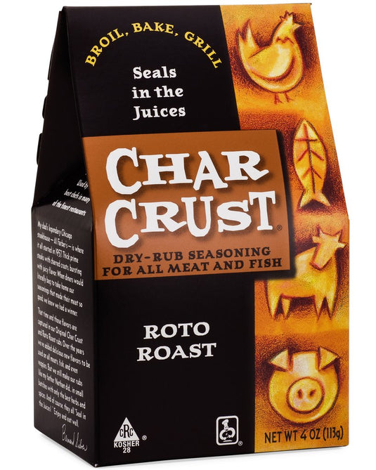 Char Crust Dry-Rub Seasoning, Roto Roast 4oz.