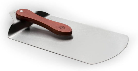 Outset Stainless Steel Pizza Peel with Folding Rosewood Handle