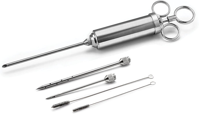 Outset 6-Piece Stainless Steel Meat Injector