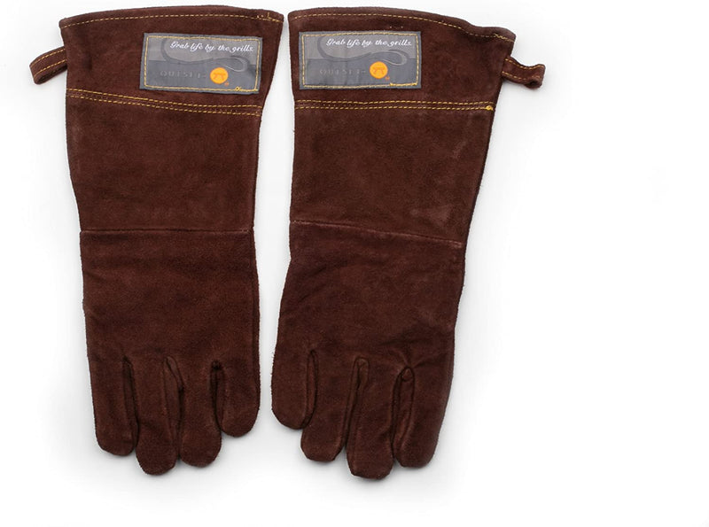 Outset F234 Leather Grill Gloves, 2 ct Brown