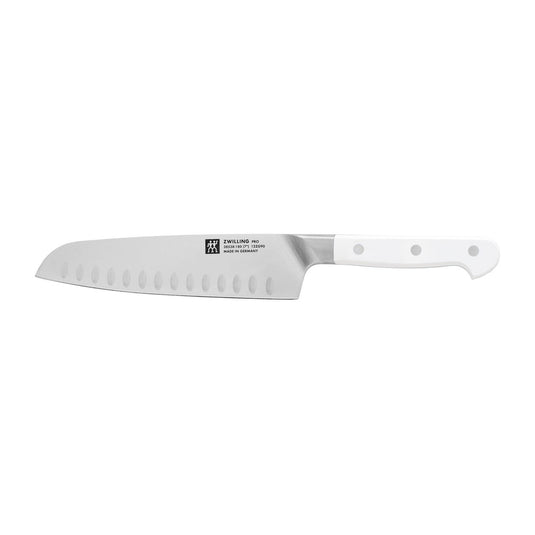 Zwilling Pro Le Blanc 7" Hollow Edge Slim Santoku Knife