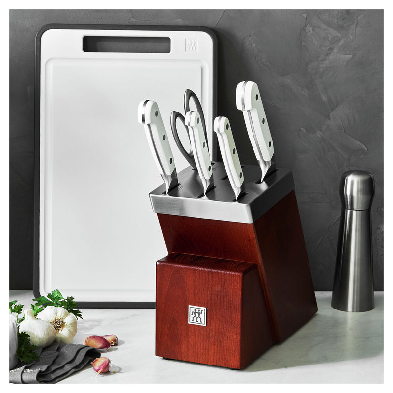 Load image into Gallery viewer, Zwilling Pro Le Blanc 7-Piece Self-Sharpening Knife Block Set
