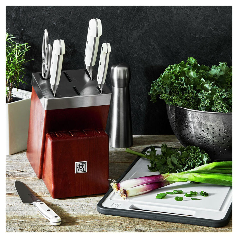 Load image into Gallery viewer, Zwilling Pro Le Blanc 7-Piece Self-Sharpening Knife Block Set
