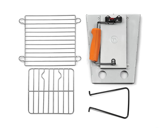 Outset Collapsible Camping Grill & Chimney Starter