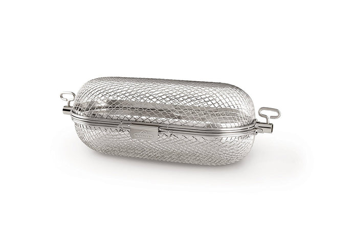 Napoleon Grill Round Rotisserie Stainless Steel Grill Basket •Great For Chicken Wings• 64000