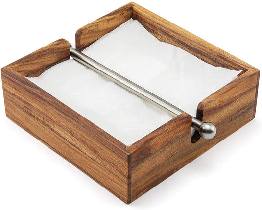 Ironwood Acacia Wood Napkin Holder