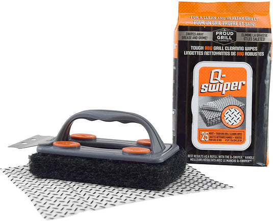Q-Swiper BBQ Grill Brush Cleaner Set – Atlanta Grill Company