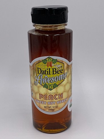 Datil Bee Awesome Sweet Hot Honey- Peach Flavor