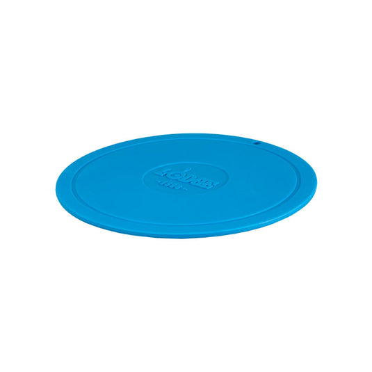 Lodge Cast Iron Silicone Trivet with Skillet Pattern in Blue