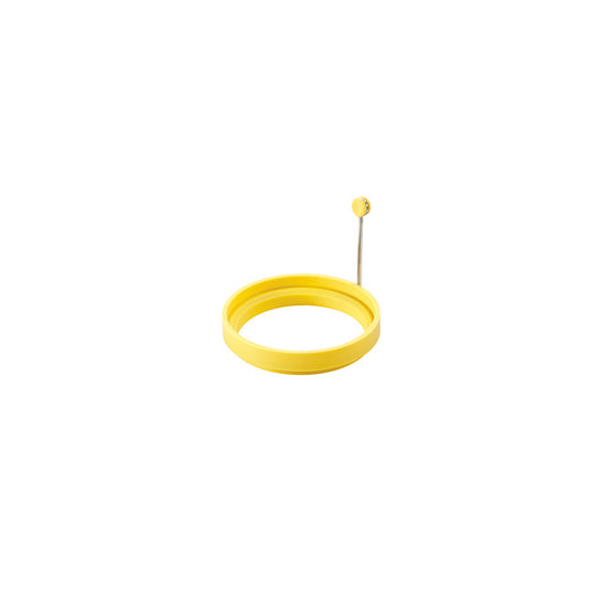 Lodge Silicone Egg Ring, 4 Inch Diameter With Stainless Steel Handle