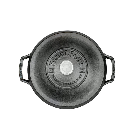Lodge Blacklock *02* 5.5 Quart Triple Seasoned Cast Iron Dutch Oven –  Atlanta Grill Company
