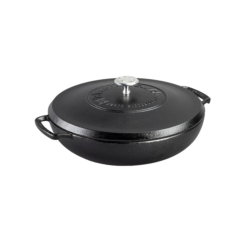 Load image into Gallery viewer, Lodge Blacklock *17* Triple Seasoned Cast Iron 4QT Braiser With Lid
