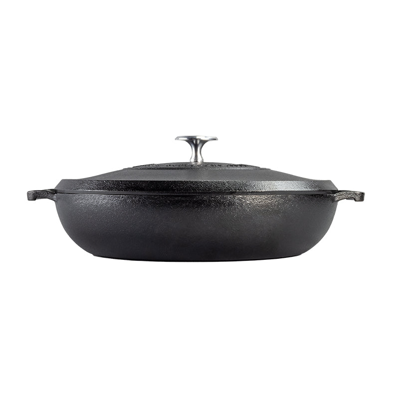 Load image into Gallery viewer, Lodge Blacklock *17* Triple Seasoned Cast Iron 4QT Braiser With Lid

