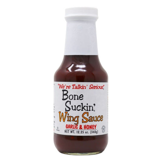 Bone Suckin’ Wing Sauce, Garlic & Honey, 12.25 oz.