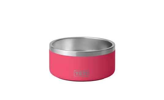Yeti Boomer 8 Cup Dog Bowl-Black-Stainless-Bimini Pink