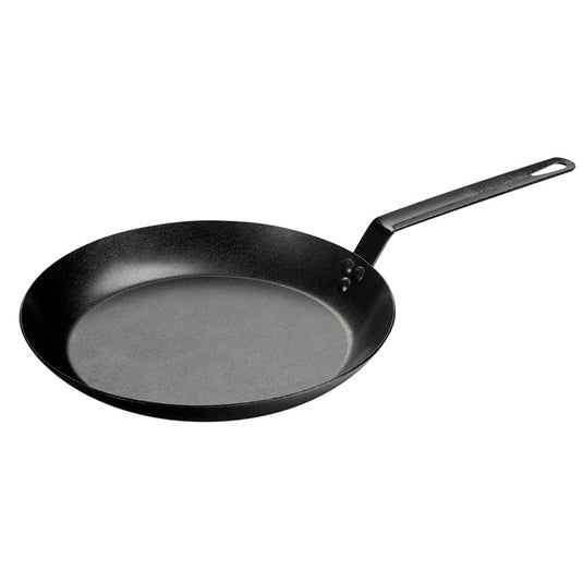 Lodge 12 Inch Seasoned Carbon Steel Skillet With Silicone Handle Holder